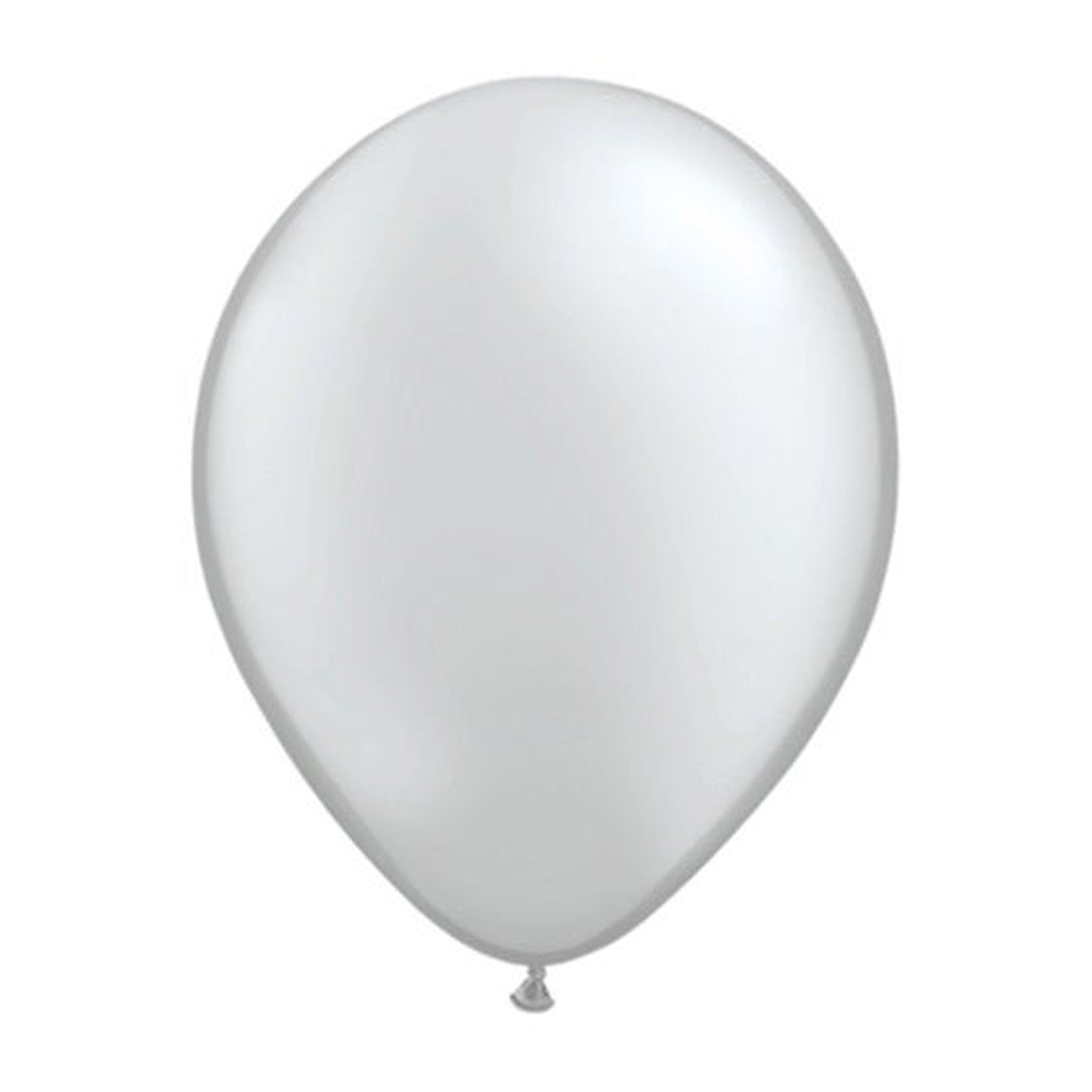 Qualatex Balloon Silver 100ct Latex Balloon 11"